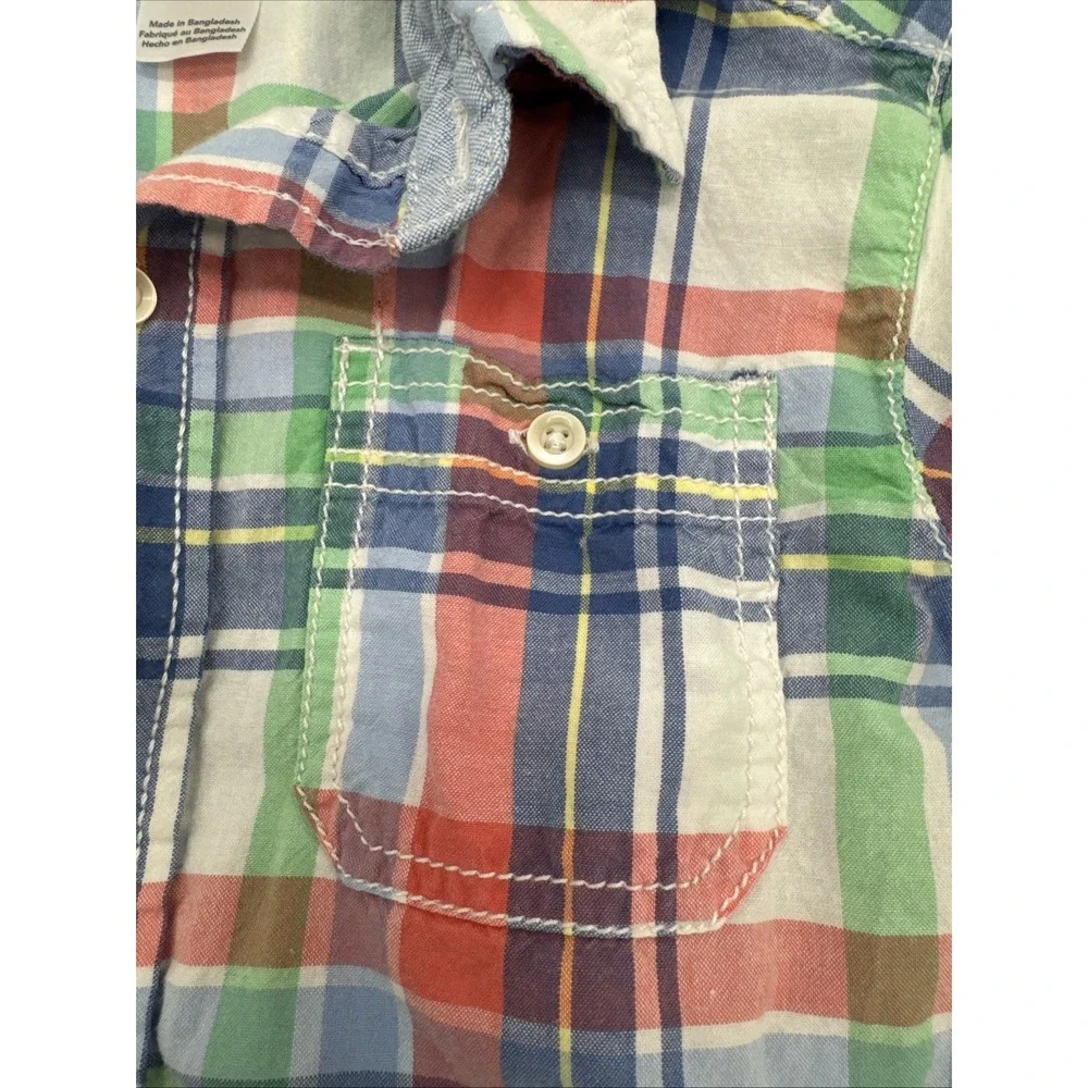 Carters 5 Pastel Button Down- Easter Style‎ Pastel Long Sleeve Boys